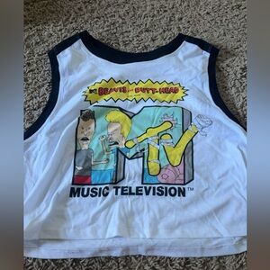 Beavis and Butt head graphic tank top